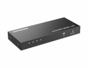 XtendLan HDMI prepínac, 3 vstupy / 1 výstup, do 4k@60Hz (2160p), dálkové ovládání (IR)