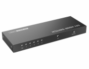 XtendLan HDMI prepínac, 5 vstupy / 1 výstup, do 4k@60Hz (2160p), dálkové ovládání (IR)
