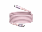 Verbatim USB-C->C magnetický kabel Sync & Charge 100W růžový