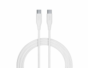 Datový kabel Allity AUC-02 USB-C/USB-C 1m 100W bílý
