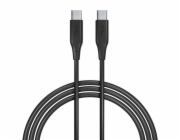 Datový kabel Allity AUC-02 USB-C/USB-C 2m 100W černý