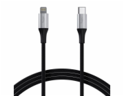 Datový kabel Allity AUC-01 USB-C/Lightning 2m 27W černý