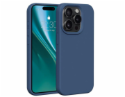 Silikonové TPU pouzdro Etteri pro iPhone 15 Pro tmavě modré