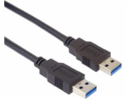PremiumCord Kabel USB 3.0 Super-speed 5Gbps A-A, 9pin, 0,5m