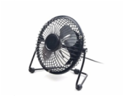 C-TECH Ventilátor UF-01, 100mm, USB, stolní, černá