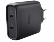 TRUST MAXO 65W 2P USB-C GAN CHARGER WHT