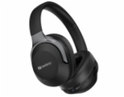 Sandberg bezdrátová skládací sluchátka, ANC+ENC, Bluetooth s mikrofonem, černá