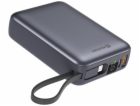 Swissten Power bank 20000 mAh s integrovanými kabely - US...