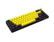 LORGAR Klávesnice KBP70MW, mechanická, bezdrátová herní, černá/žlutá, CS