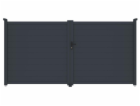 Brána G21 Orlando 350x173 cm dvoukřídlá, antracitová