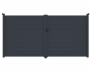 Brána G21 Orlando 350x173 cm dvoukřídlá, antracitová