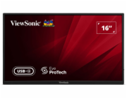 ViewSonic VA1650 16" 16:9  1920 x 1080 SuperClear® IPS přenosný monitor, HDMI,2 USB type C, ochranný obal