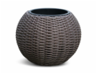 Květináč Domoletti 53000011100, plastový, O 42 cm, hnědý