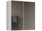 ZADNÍ KOUPELNOVÁ SKŘÍŇKA S ZRCADLEM BÍLÁ 22X60X60