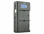 Nabíječka Jupio Jupio USB Dedicated Duo Charger LCD for Sony NP-FM50, NP-F550/F750/F970 