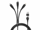 CONNECT IT Nabíjecí kabel Wirez 6v1, USB-C/USB, Lightning...
