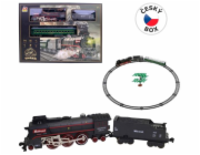 Hračka MaDe Vlaková souprava, parní lokomotiva, na baterie, světlo a zvuk, 92 x 92 cm