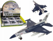 Letadlo Teka s motorem, světlem/zvukem 1:72, tmavě modré
