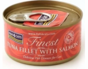 FISH4CATS  Tuna fillet with salmon - mokré krmivo pro kočky - 70g