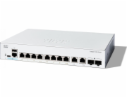 Cisco Přepínač Catalyst 1300 8portový přepínač / pouze data / 2 x 1G SFP uplink / externí napájení