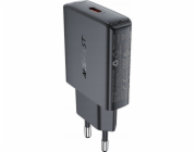 Acefast Nabíječka A65 PD 20W GaN USB-C do zásuvky - černá