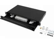 Lanberg Rozvaděč optických vláken 24xSC Simplex / 24xLC Duplex RACK 19 1U černý + příslušenství