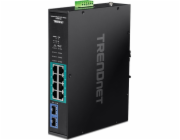 TRENDnet Trendnet TI-PGM102 Gigabit Ethernet (10/100/1000) Síťová připojení PoE s podporou, černá