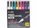 Uni Sada fixů Marker UNI POSCA PC-3M, 16 kusů, PLAST