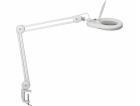 Maul Stolní lampa MAUL LED Lupenleuchte Viso s bílou svorkou