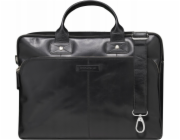 dbramante Brašna Kronborg - 16 (2. generace) - Kožená taška na notebook do 16 let - Černá