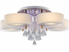 Mdeco Stropní lampa ELMDRS8006/5 TR GL MDECO glamour crys...