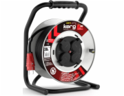 Kerg Prodlužovací nástavec na sud 3G2.5 30M, černý, H05RRF PL, pevné gumové objímky EPR