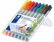Staedtler Popisovač Staedtler 315 WP8 1 ks. Černá, Modrá, Hnědá, Zelená, Oranžová, Červená, Fialová, Žlutá