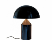 King Home Stolní lampa FUNGO, černá a zlatá - hliník