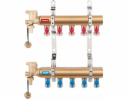 NoName N-RO09S / FERRO / MOSAZNÉ ROZDĚLOVAČE / 9CESTNÉ S KULOVÝMI UZAVÍRACÍMI VENTILY /