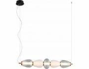 Italux Italux Gastel PND-74937-5-BK závěsné svítidlo závěsné 1x22W LED 3000K 1500 lm bílá/transparent