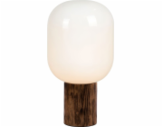 Markslojd Stolní lampa Skene 108663, 1x40W, E27, dřevo/bílá