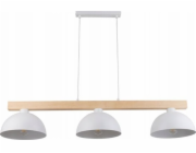TKKRYWULT Tk Lighting Oslo 4712 závěsná lampa 3x15W E27 bílá/dřevěná