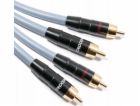 Melodika Kabel MD2R120G 2x RCA - 2x RCA, kovový - 12 m