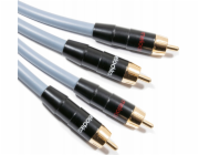 Melodika Kabel MD2R120G 2x RCA - 2x RCA, kovový - 12 m