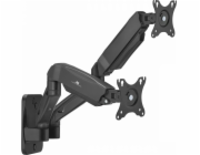 Nástěnný držák pro dva monitory Maclean, 17-32  , max. 9 kg, mechanická pružina, MC-988