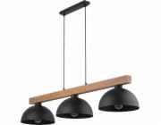 TKKRYWULT Tk Lighting Oslo 4710 závěsná lampa 3x15W E27 černá/dřevěná