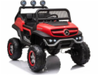 Lean Cars Mercedes Unimog S Červené vozidlo na baterie