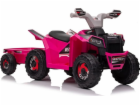 Lean Cars Růžová bateriová čtyřkolka XMX630T s přívěsem