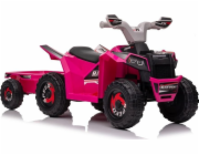 Lean Cars Růžová bateriová čtyřkolka XMX630T s přívěsem