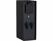 Paulmann Externí napájecí sloup RIO 2GN. 24V Plug & Shine + 2GN. 230V IP44 + soumrakový senzor nerezová ocel / antracit