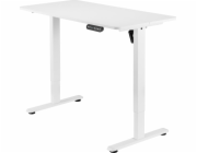 Mozos Desk Mozos ED PRO WH Desk White 120 cmx60 cm + Rohová stojací lampa LC-RGB LED White