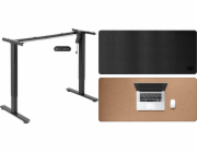 Mozos Černý rám stolu s elektrickým nastavením výšky EDF-PRO-BK + LDP1260 Černá podložka