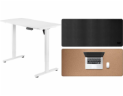 Mozos Desk Mozos ED PRO WH Desk White 120 cm x 60 cm + LDP1260 Black Pad
