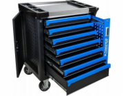 Forsage Skříň na nářadí Tool Trolley (7 zásuvek, přídavná boční zásuvka, kovová horní část, rozměry: 900x800x460 mm)